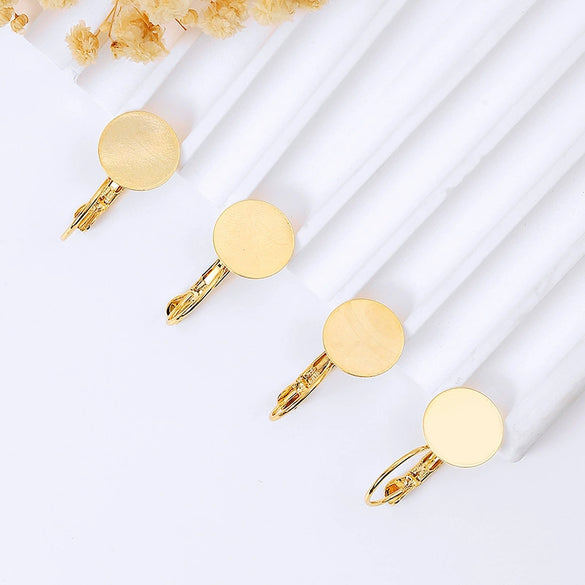 Wholesale Fashion Ol Style Copper Ear Buckle Accessories Electroplated Diy Handmade Earring Material