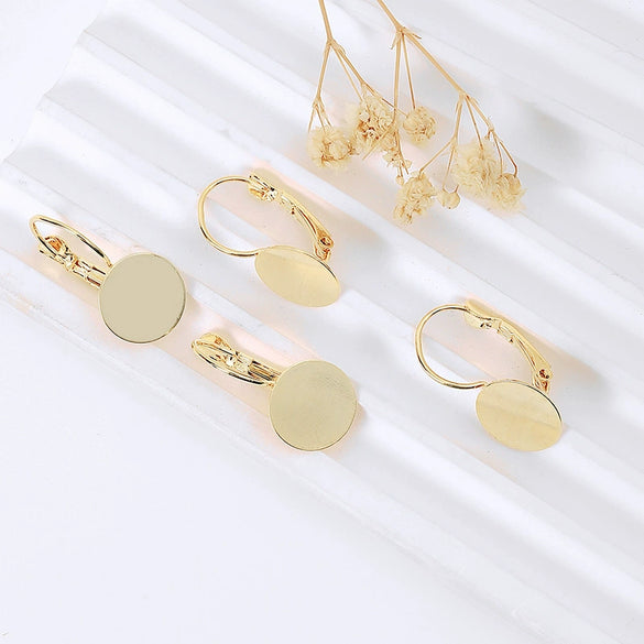 Wholesale Fashion Ol Style Copper Ear Buckle Accessories Electroplated Diy Handmade Earring Material