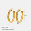 Wholesale Fashion Ol Style Electroplated Ushaped Stainless Steel Earrings For Women
