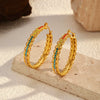 Wholesale Fashion Ol Style Electroplated Ushaped Stainless Steel Earrings For Women