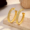 Wholesale Fashion Ol Style Electroplated Ushaped Stainless Steel Earrings For Women