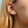 Wholesale Fashion Ol Style S925 Sterling Silver Heart Shape Dopamine Color Enamel Earring For Women