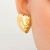Wholesale Fashion Ol Style Stainless Steel Electroplated 18K Gold Pearl Flower Earrings For Women