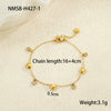 Wholesale Fashion Ol Style Stainless Steel Love Zircon Geometric Pattern Electroplated Bracelet For Women