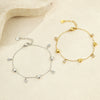 Wholesale Fashion Ol Style Stainless Steel Love Zircon Geometric Pattern Electroplated Bracelet For Women