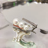 Wholesale Fashion Open Multibead Highgloss Natural Freshwater Pearl Ring Copper 18K Goldfilled