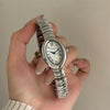 Wholesale Fashion Oval Ladies Watch With Alloy Case And Stainless Steel Buckle