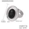 Wholesale Fashion Personality Ins Wind Stainless Steel Color Retention Finger Ring With Zircon Inlay And Geometric Styling Electroplated