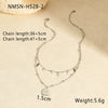 Wholesale Fashion Retro Doublelayer Stacked Titanium Steel And Stainless Steel Necklace With Cross Star Round Geometric Design And Electroplating For Women