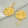 Wholesale Fashion Retro Flower Earrings Stainless Steel Electroplated For Women