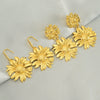 Wholesale Fashion Retro Flower Earrings Stainless Steel Electroplated For Women