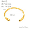 Wholesale Fashion Retro Irregular Stainless Steel Electroplated Geometric Bracelets