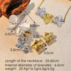Wholesale Fashion Retro Stainless Steel Jewelry With Little Bear Pig Small Animal Pattern Snake Bone Chain Electroplating For Women Earrings Necklaces Hand Accessories