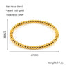 Wholesale Fashion Retro Style Stainless Steel Geometric Bracelet With Electroplating