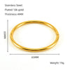 Wholesale Fashion Retro Style Stainless Steel Geometric Bracelet With Electroplating