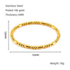 Wholesale Fashion Retro Style Stainless Steel Geometric Bracelet With Electroplating