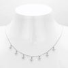 Wholesale Fashion S925 Sterling Silver Clavicle Chain With Inlaid Zircon And Star Pattern For Women