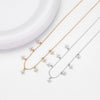 Wholesale Fashion S925 Sterling Silver Clavicle Chain With Inlaid Zircon And Star Pattern For Women