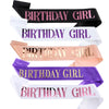 Wholesale Fashion Shoulder Strap Etiquette Belt In Pink And Purple For Birthday Party Made Of Sardine With Color Printing