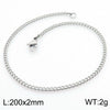 Wholesale Fashion Simple Hip Hop Unisex Titanium Steel Electroplating Treatment Side Flat Chain Geometry Pattern Jewelry Bracelet