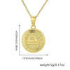 Wholesale Fashion Simple Constellation Necklace Pendant Copper Electroplated For Men And Women