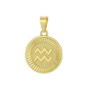 Wholesale Fashion Simple Constellation Necklace Pendant Copper Electroplated For Men And Women