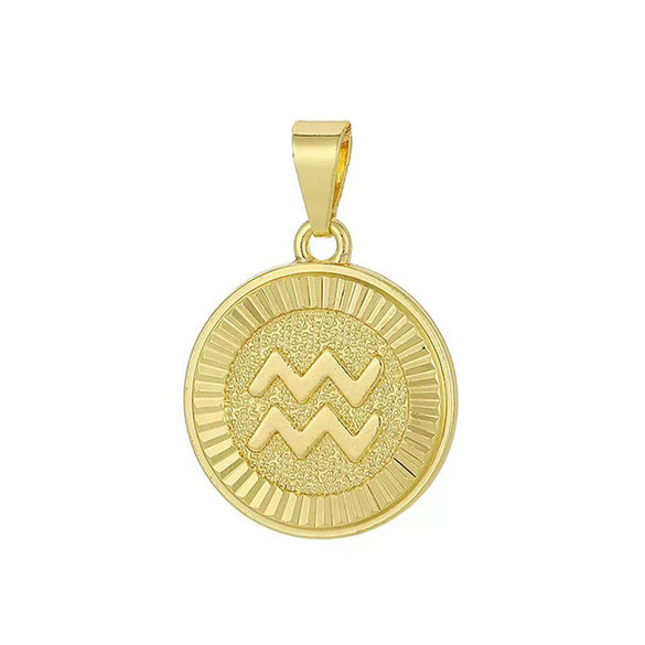 Wholesale Fashion Simple Constellation Necklace Pendant Copper Electroplated For Men And Women