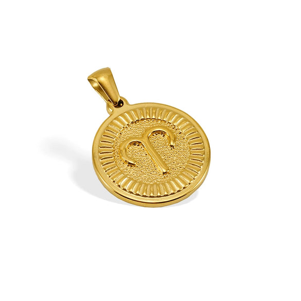 Wholesale Fashion Simple Constellation Pendant Necklace For Men And Women Made Of Stainless Steel With Electroplating Treatment