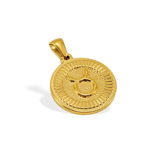 Wholesale Fashion Simple Constellation Pendant Necklace For Men And Women Made Of Stainless Steel With Electroplating Treatment