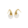 Wholesale Fashion Simple Imitation Pearl Earrings Stainless Steel Electroplated For Women
