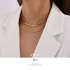Wholesale Fashion Simple Multilayer Stacked Alloy Necklace With Electroplating For Women