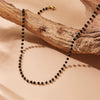 Wholesale Fashion Simple Personality Joker Black Beads Necklace For Men And Women Stainless Steel Geometric Pattern Electroplating