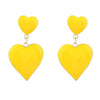 Wholesale Fashion Simple Personality Multi Layer Love Shaped Alloy Oil Drop Earrings