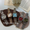 Wholesale Fashion Simple Square Dial Stainless Steel Band Watch For Women