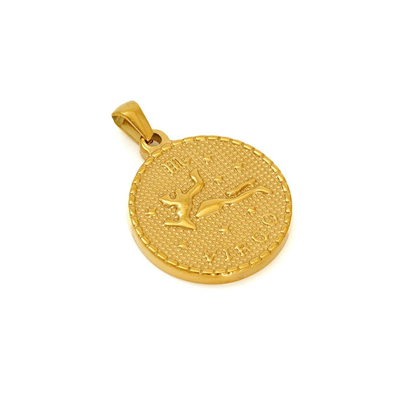 Wholesale Fashion Simple Stainless Steel Constellation Single Pendant With Electroplating For Men And Women
