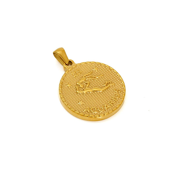 Wholesale Fashion Simple Stainless Steel Constellation Single Pendant With Electroplating For Men And Women