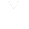 Wholesale Fashion Simple Tassel Long Zircon Pendant Yshaped Necklace For Women Stainless Steel Geometric Electroplated Jewelry