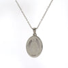Wholesale Fashion Simple Titanium Steel Geometric Oval Pendant Necklace Jewelry With Electroplating