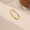 Wholesale Fashion Simple Versatile 18K Gold Plated Stainless Steel Baby's Breath Bracelet Jewelry