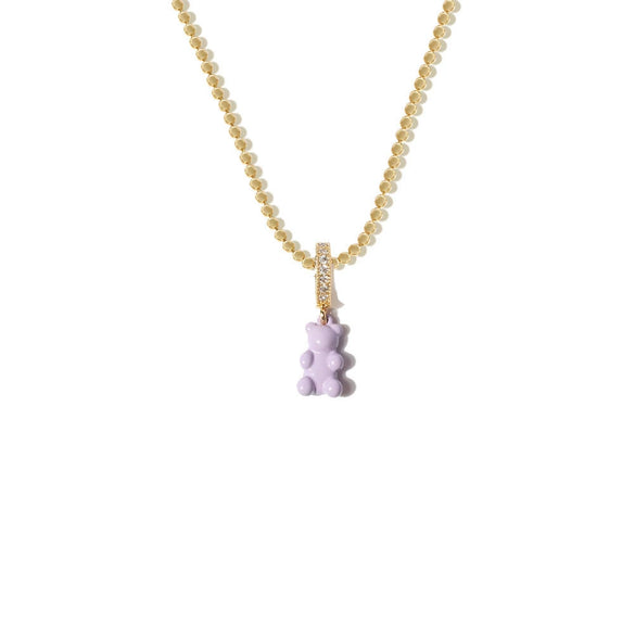 Wholesale Fashion Single Layer Bear Pendant Necklace Made Of Copper With Electroplating Treatment For Women