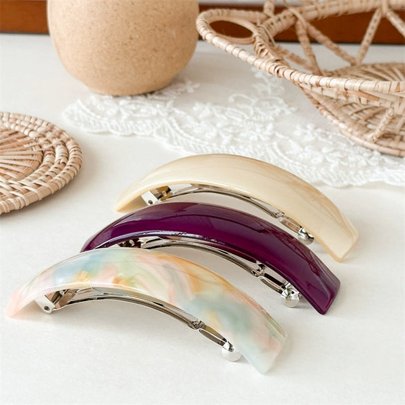 Wholesale Fashion Spring Clip Hairpin For Women Acetic Acid Material