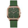 Wholesale Fashion Square Quartz Watch With Silicone Strap Alloy Case And Stainless Steel Buckle For Men And Women