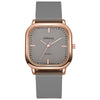 Wholesale Fashion Square Quartz Watch With Silicone Strap Alloy Case And Stainless Steel Buckle For Men And Women