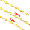 Wholesale Fashion Stainless Steel And Titanium Steel Heartshaped Chain Necklace And Bracelet Ornaments With Electroplating Treatment For Men And Women