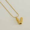 Wholesale Fashion Stainless Steel And Titanium Steel Letter Snake Bone Chain Necklace With Polishing Treatment
