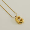 Wholesale Fashion Stainless Steel And Titanium Steel Letter Snake Bone Chain Necklace With Polishing Treatment