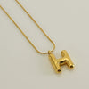Wholesale Fashion Stainless Steel And Titanium Steel Letter Snake Bone Chain Necklace With Polishing Treatment