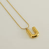 Wholesale Fashion Stainless Steel And Titanium Steel Letter Snake Bone Chain Necklace With Polishing Treatment