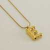 Wholesale Fashion Stainless Steel And Titanium Steel Letter Snake Bone Chain Necklace With Polishing Treatment