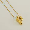 Wholesale Fashion Stainless Steel And Titanium Steel Letter Snake Bone Chain Necklace With Polishing Treatment